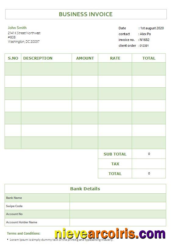 Free Business Invoice